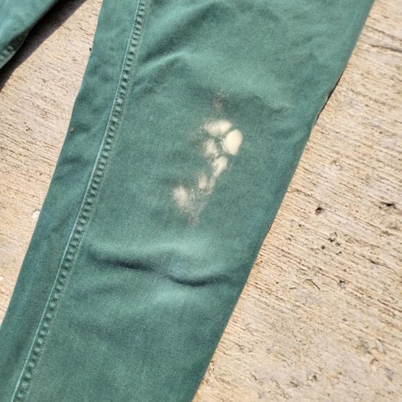 Vintage 90s Levi's 550 Sage Green High Waisted Jeans - Picture 3 of 8